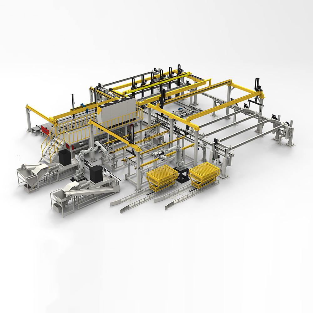 Système de fabrication de maillage en acier de mise en réseau automatique