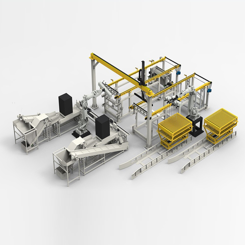 Système de fabrication de maillage en acier de mise en réseau automatique